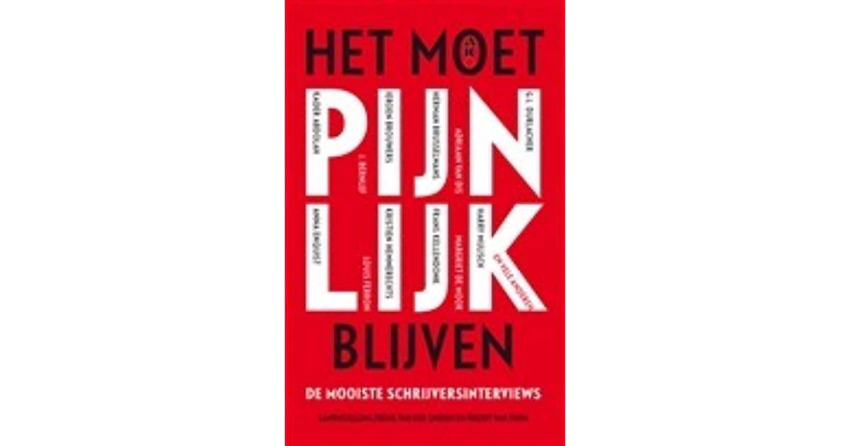 boekenbalie_9789025436391_cover Het moet pijnlijk blijven. De mooiste schrijversinterviews