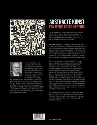Abstracte kunst achterkant