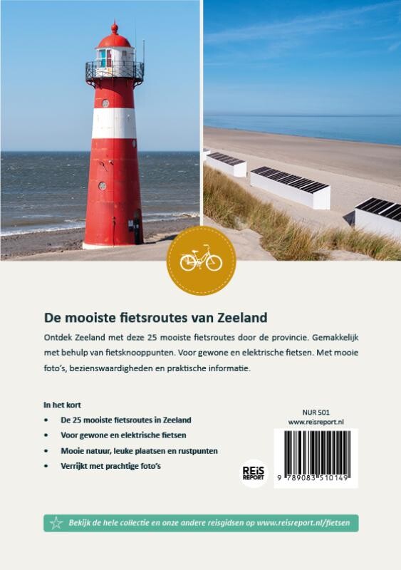 Zeeland - De 25 mooiste fietsroutes / Fietsgids achterkant