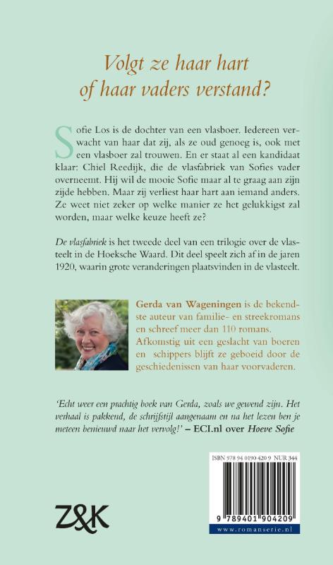 De vlasfabriek / Vlastrilogie / 2 achterkant