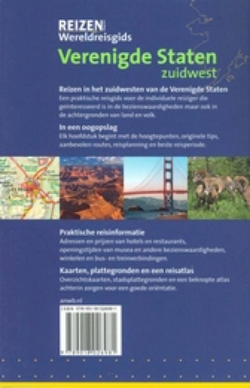 Verenigde Staten ZuidWest / ANWB wijnreisgids achterkant