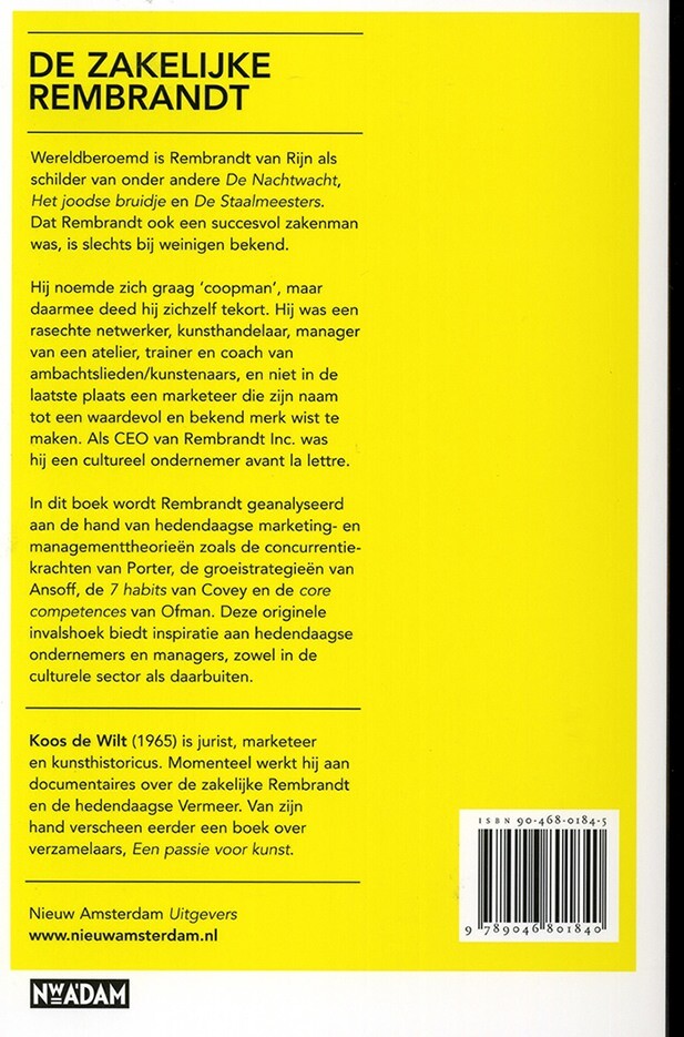 REMBRANDT INC. achterkant