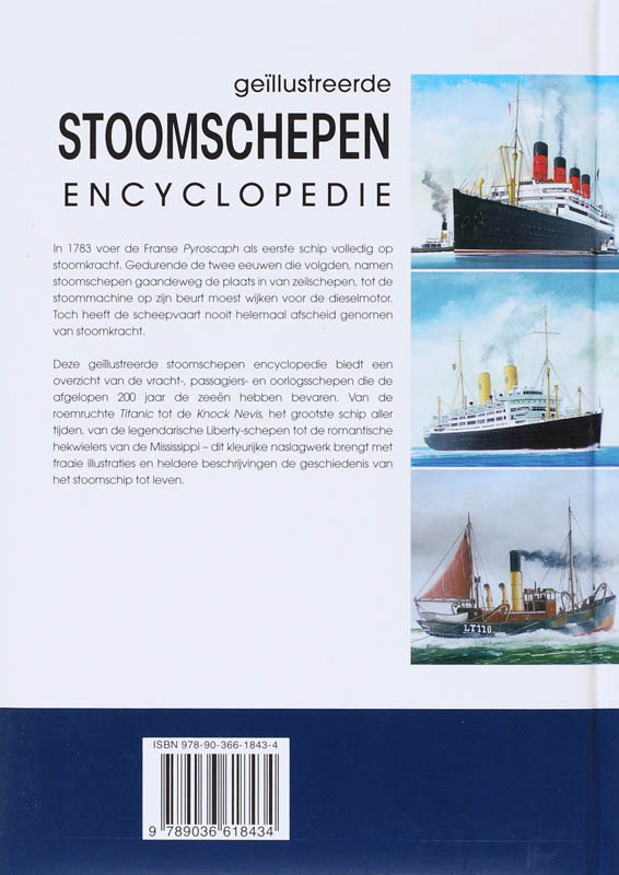 Geillustreerde stoomschepen encyclopedie Geillustreerde stoomschepen encyclopedie achterkant