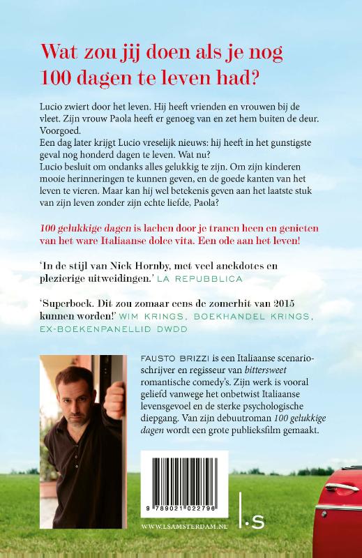 100 Gelukkige dagen achterkant