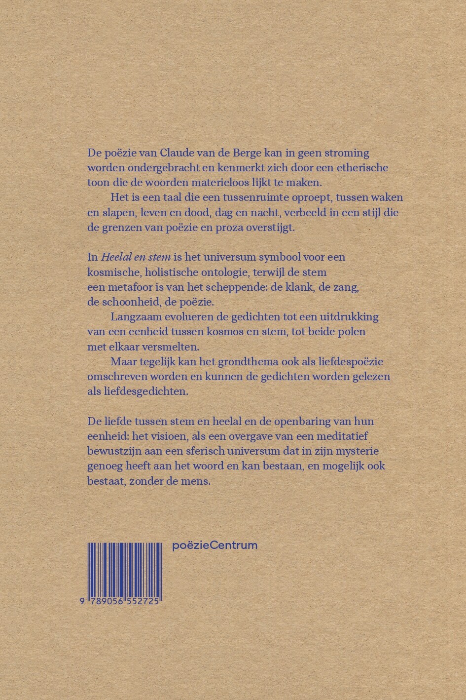 Heelal en stem achterkant