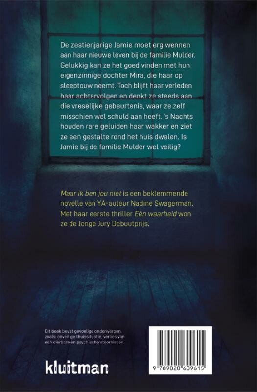 Maar ik ben jou niet / Kluitman-novelles achterkant