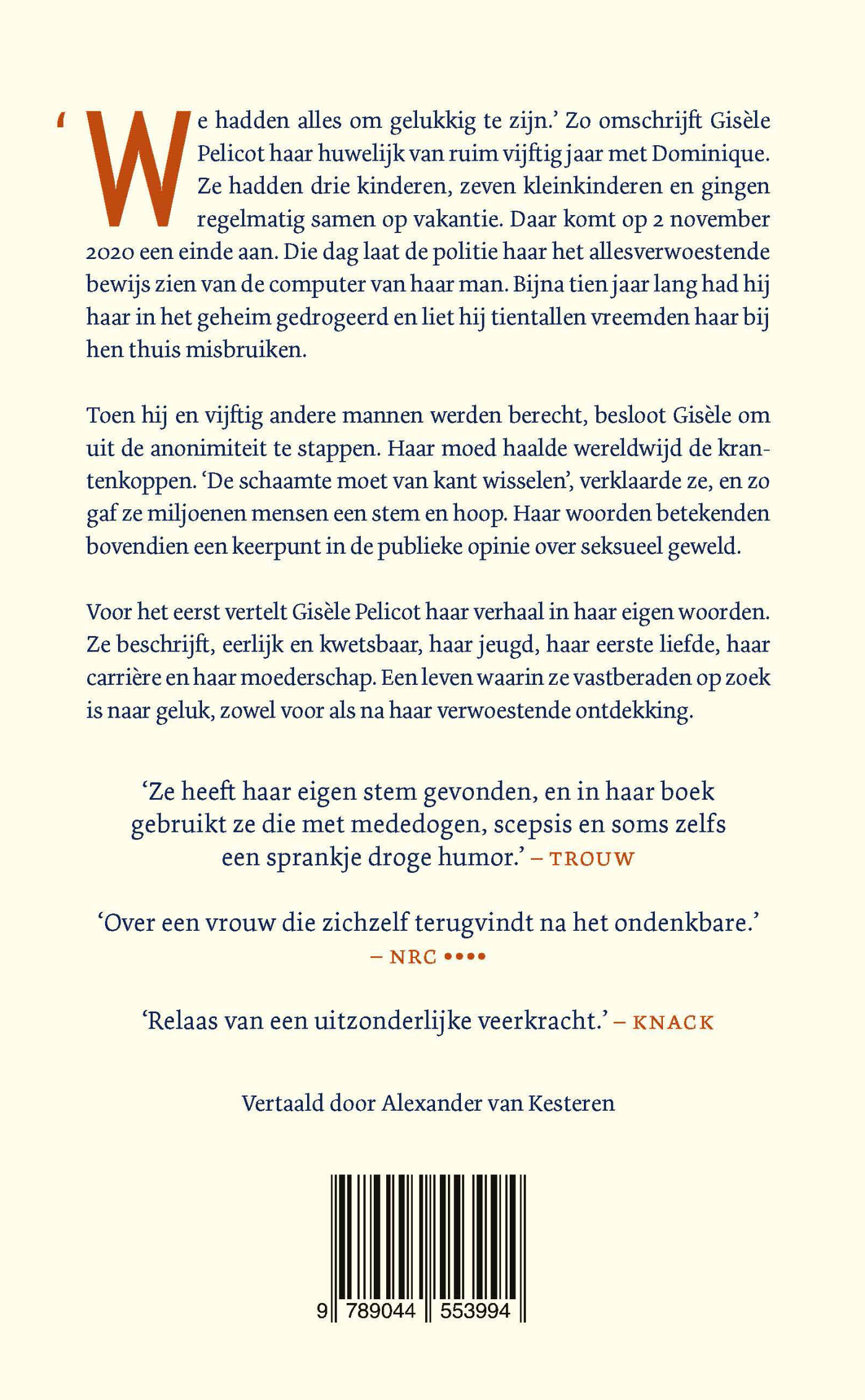 Ode aan het leven achterkant