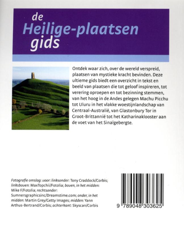 De heilige-plaatsen gids achterkant