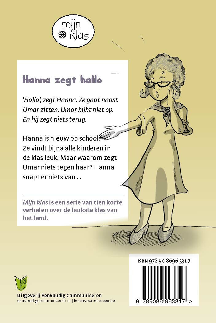 Hanna zegt hallo / Mijn klas / 5 achterkant