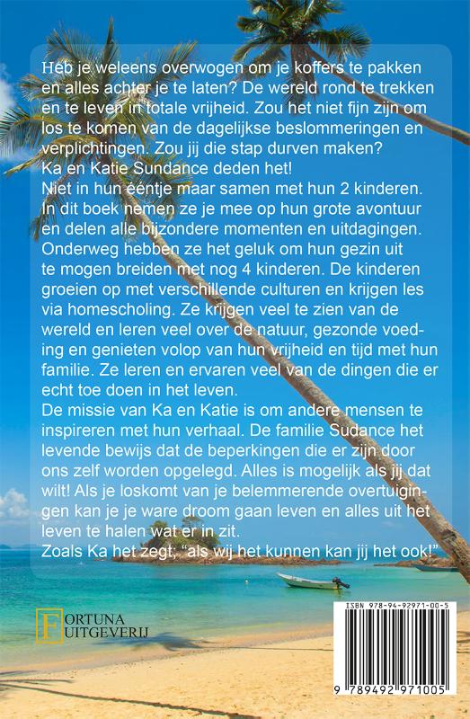 Met 6 kinderen rond de wereld! achterkant