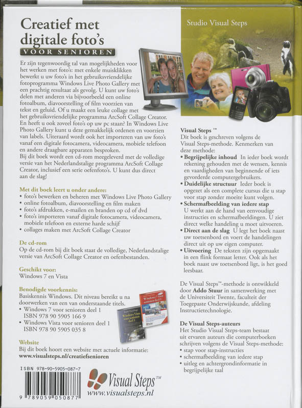 Creatief met digitale foto's voor senioren Creatief met digitale foto's voor senioren achterkant