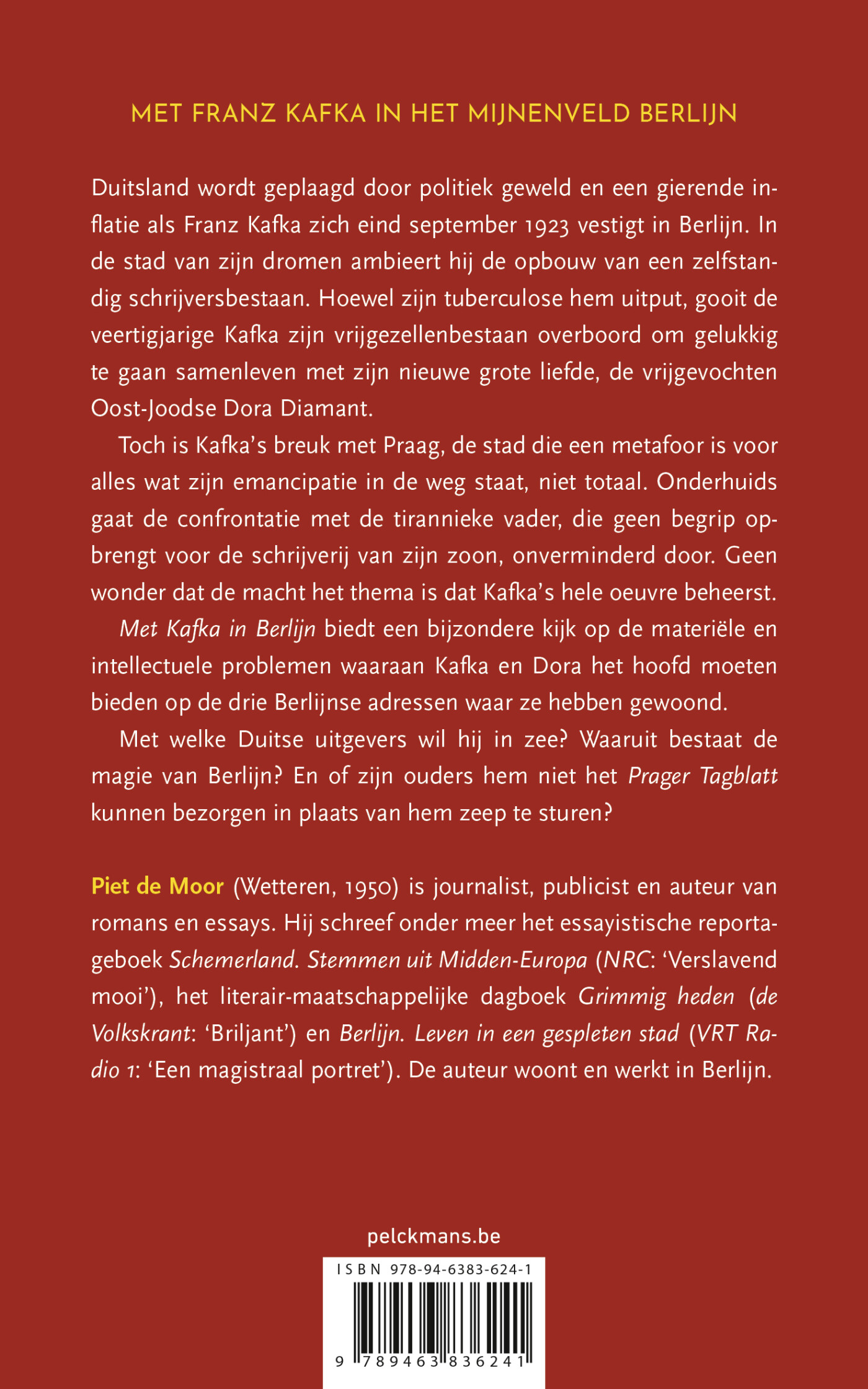 Met Kafka in Berlijn achterkant