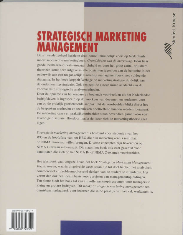 Strategisch marketing management achterkant