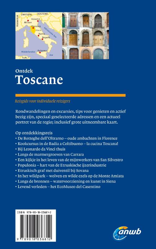 Toscane / ANWB provinciegids achterkant