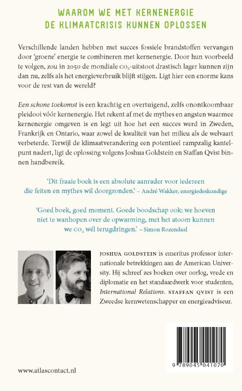 Een schone toekomst achterkant