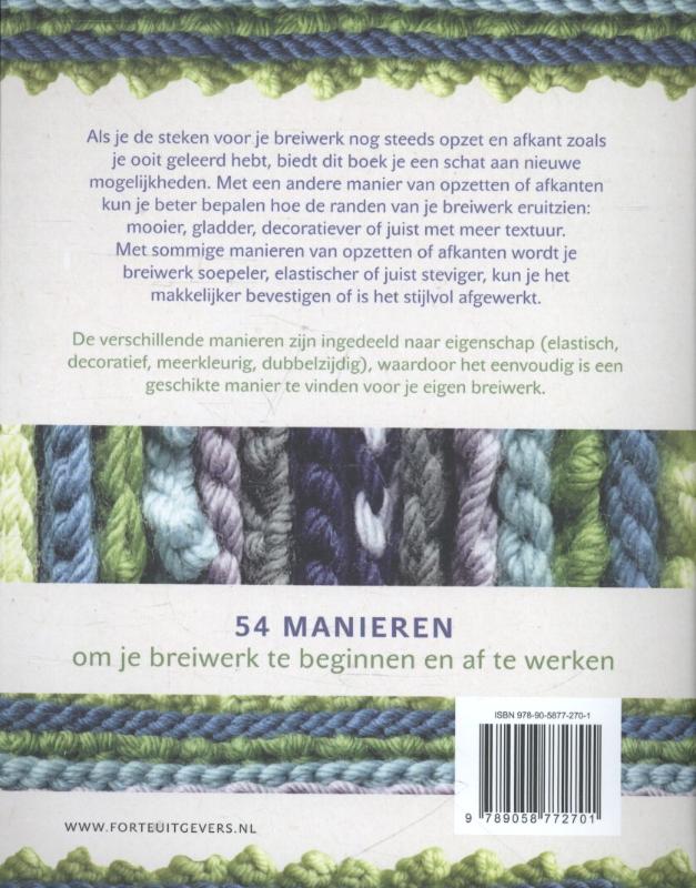 Opzetten en afkanten achterkant