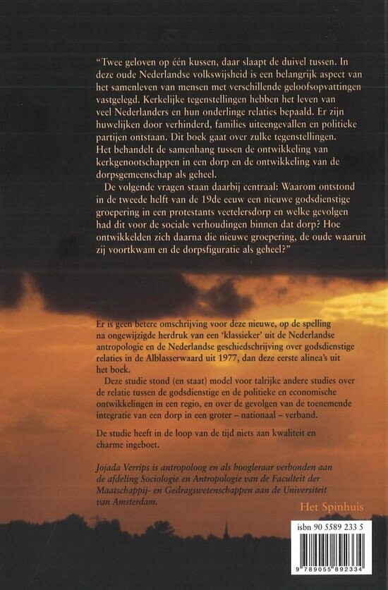 En boven de polder de hemel. achterkant