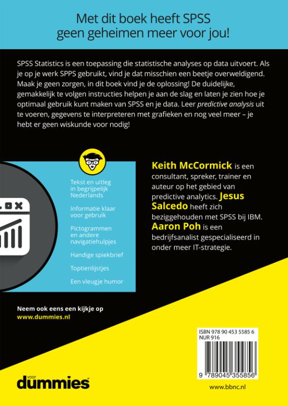 Statistiek met SPSS voor Dummies Statistiek met SPSS voor Dummies achterkant