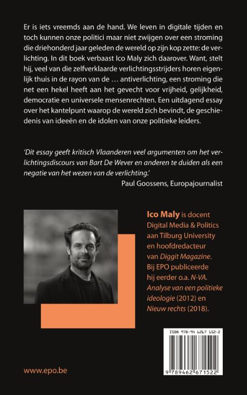 Hedendaagse antiverlichting achterkant