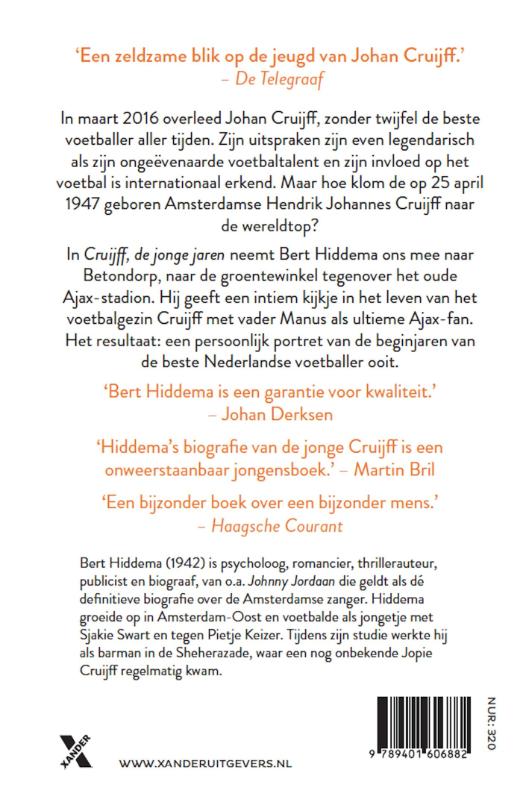 Cruijff, de jonge jaren achterkant