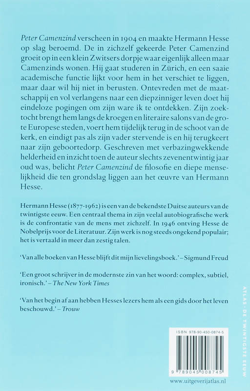 Peter Camenzind / De twintigste eeuw / 56 achterkant