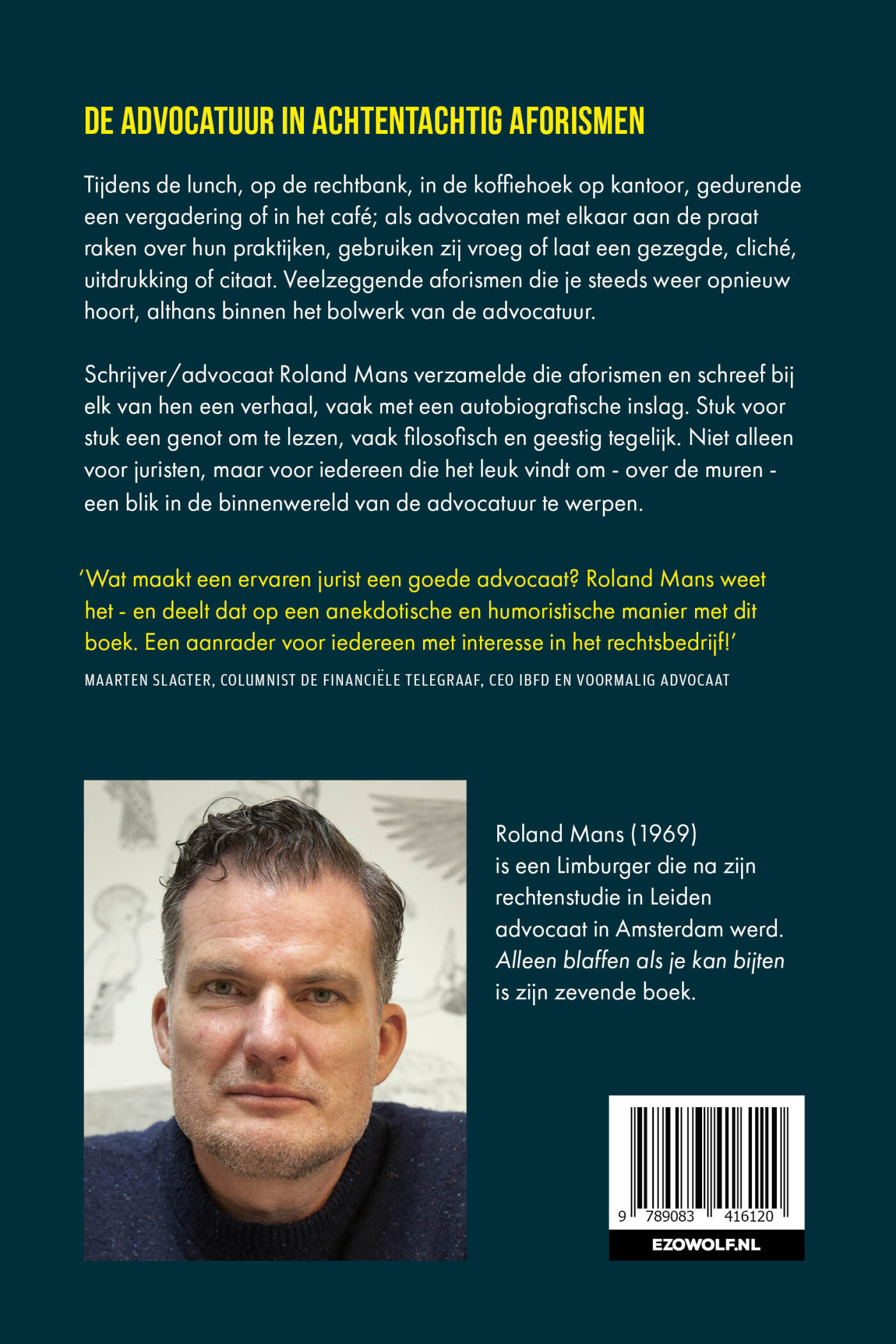 Alleen blaffen als je bijten kan achterkant