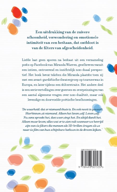 Liefde laat geen sporen na achterkant