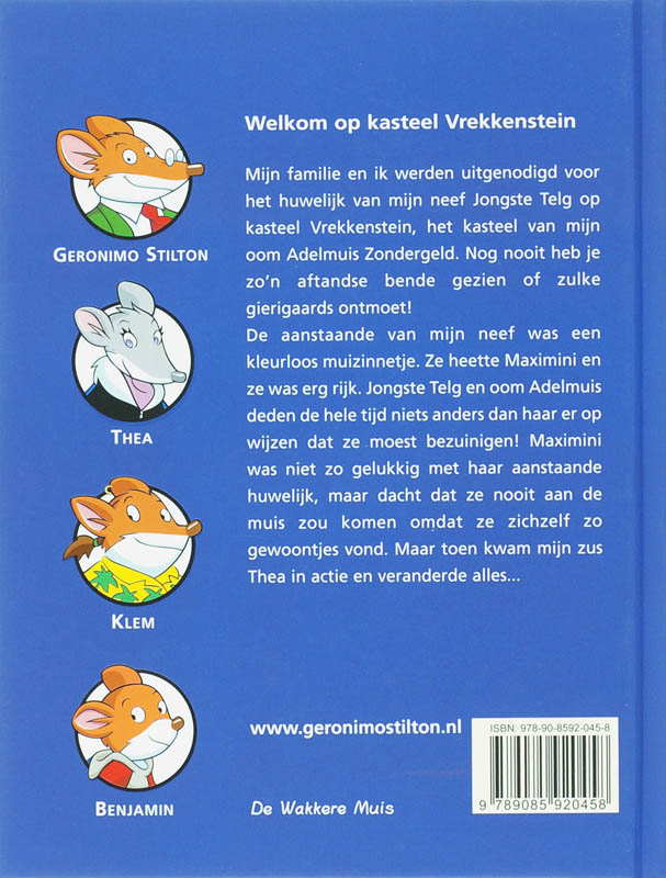 Welkom op kasteel Vrekkenstein / Geronimo Stilton / 28 achterkant