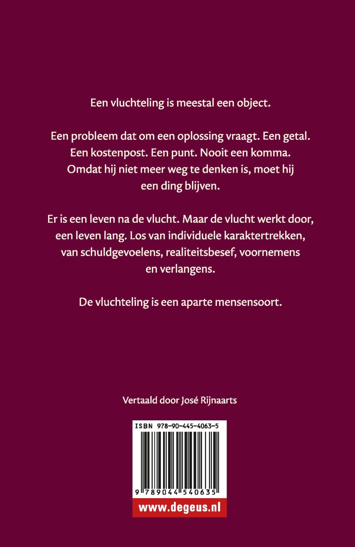 Na de vlucht achterkant