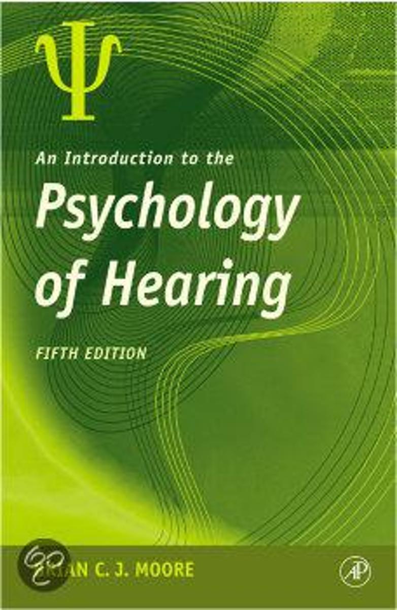 An Introduction To The Psychology Of Hearing