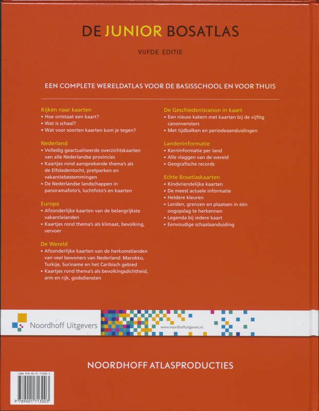 De Junior Bosatlas 5e editie De Junior Bosatlas 5e editie achterkant