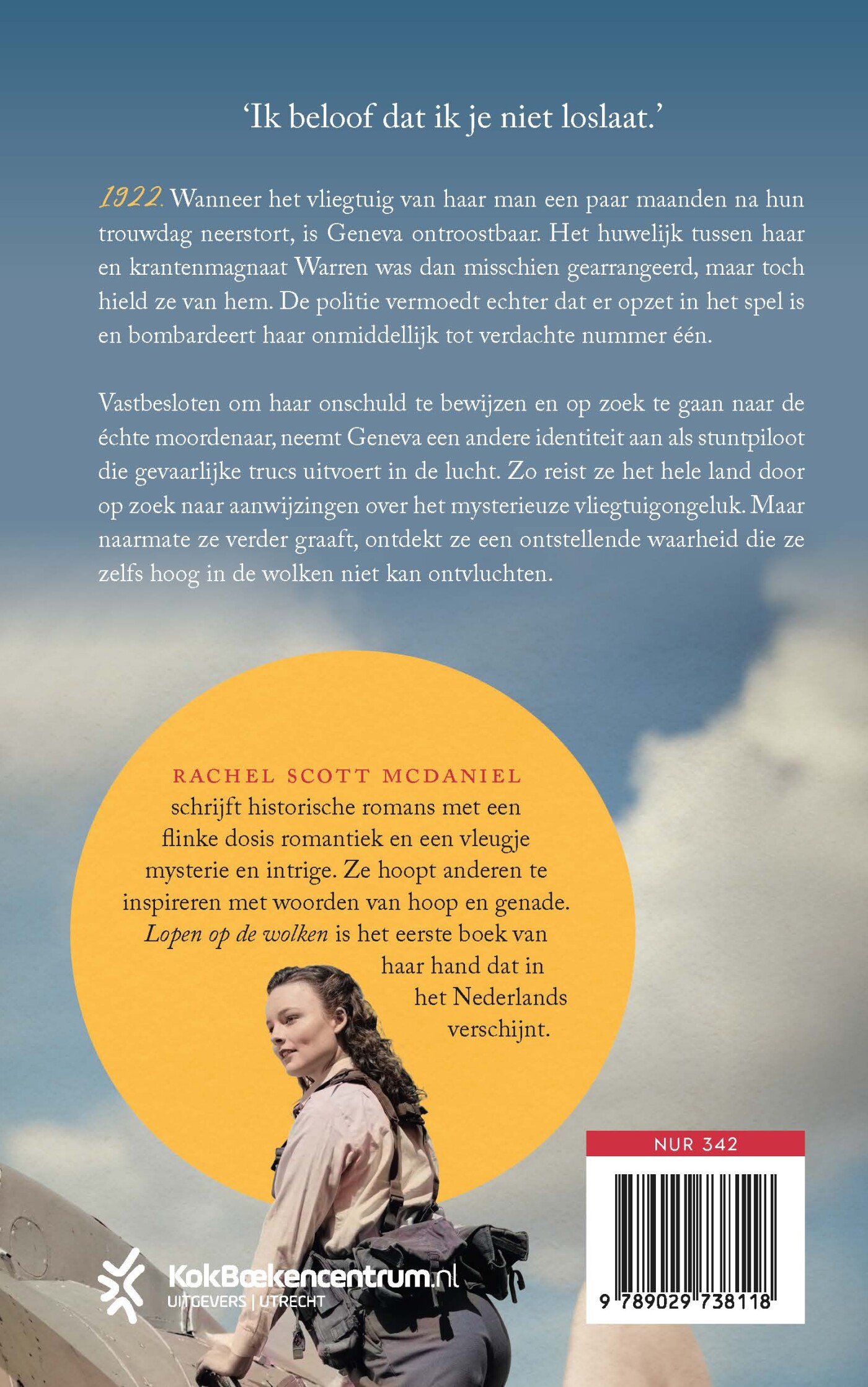 Lopen op de wolken achterkant