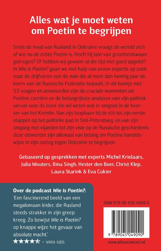 Wie is Poetin? achterkant