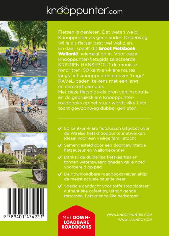 Knooppunter Groot Fietsboek Wallonië achterkant