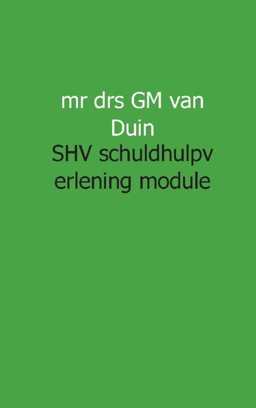 SHV schuldhulpverlening module 2