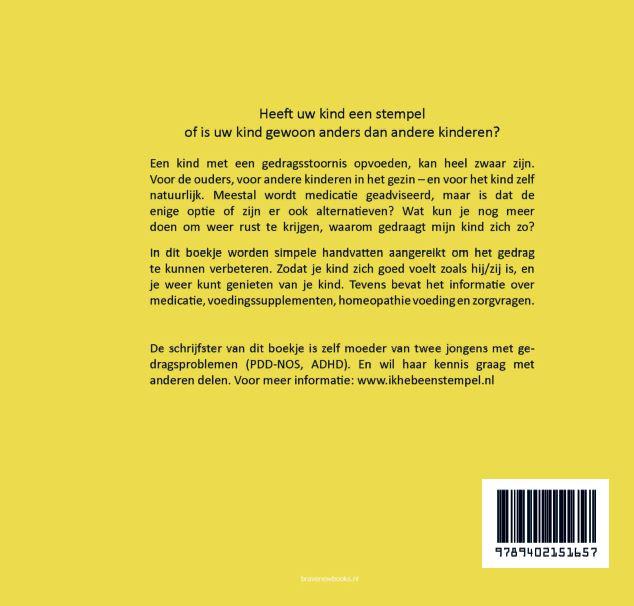 Help... mijn kind heeft een stempel achterkant