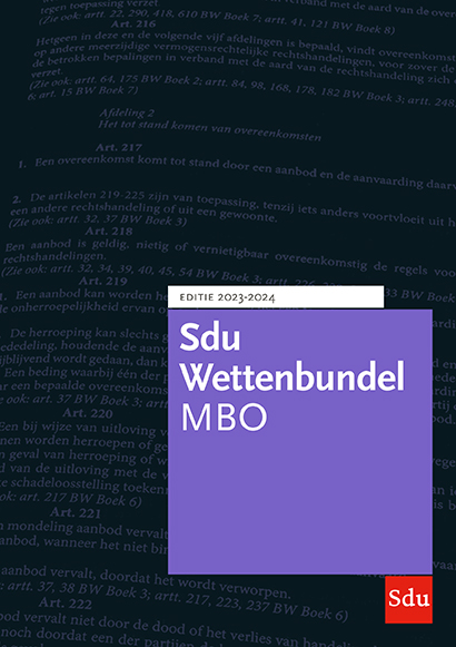 Sdu Wettenbundel / MBO 2023-2024 / Educatieve wettenverzameling