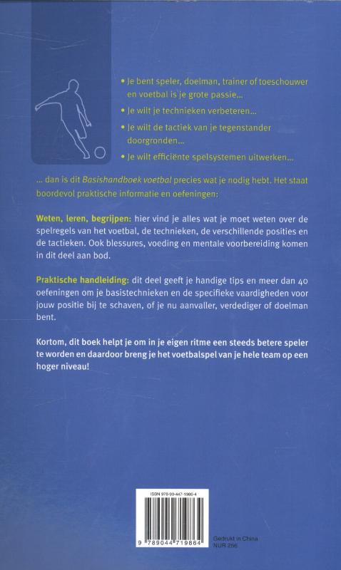 Voetbal / Basishandboek achterkant