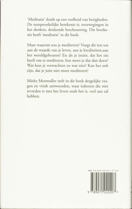 Waarom zou ik mediteren? achterkant