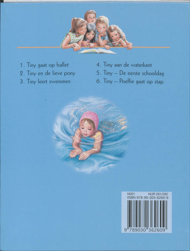 Ik leer lezen met Tiny / 3 Tiny leert zwemmen / Ik leer lezen met Tiny achterkant