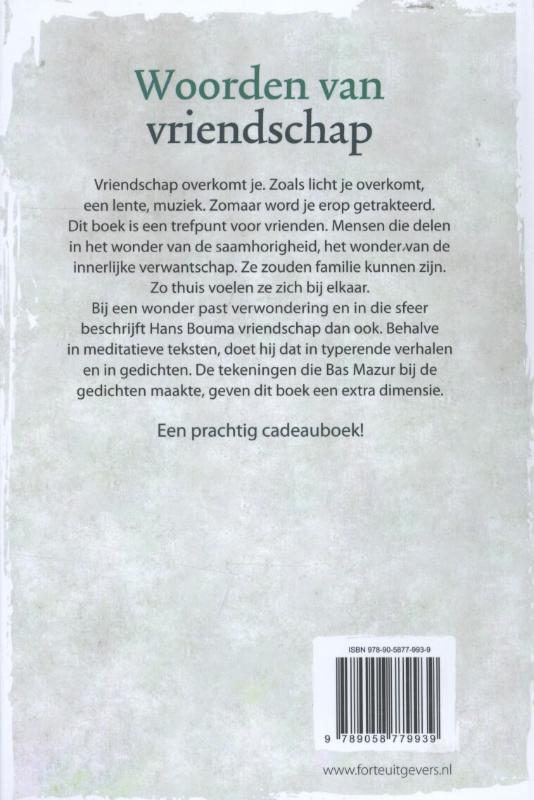 Woorden van vriendschap achterkant