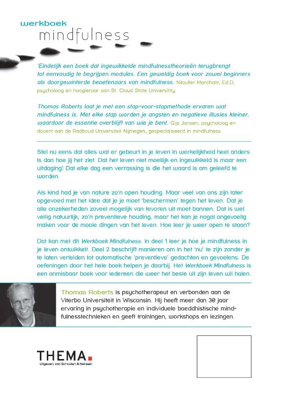 Werkboek mindfulness Werkboek mindfulness achterkant