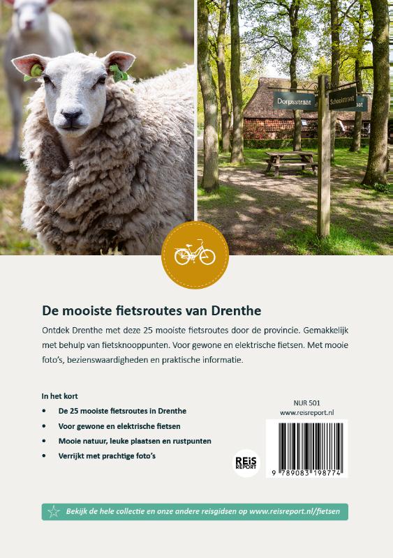 Drenthe - De 25 mooiste fietsroutes / Fietsgids achterkant