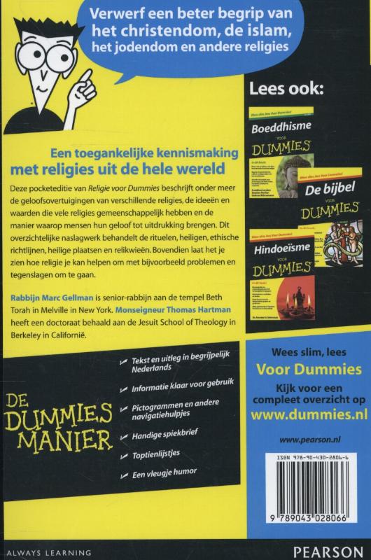 Religie voor dummies / Voor Dummies achterkant