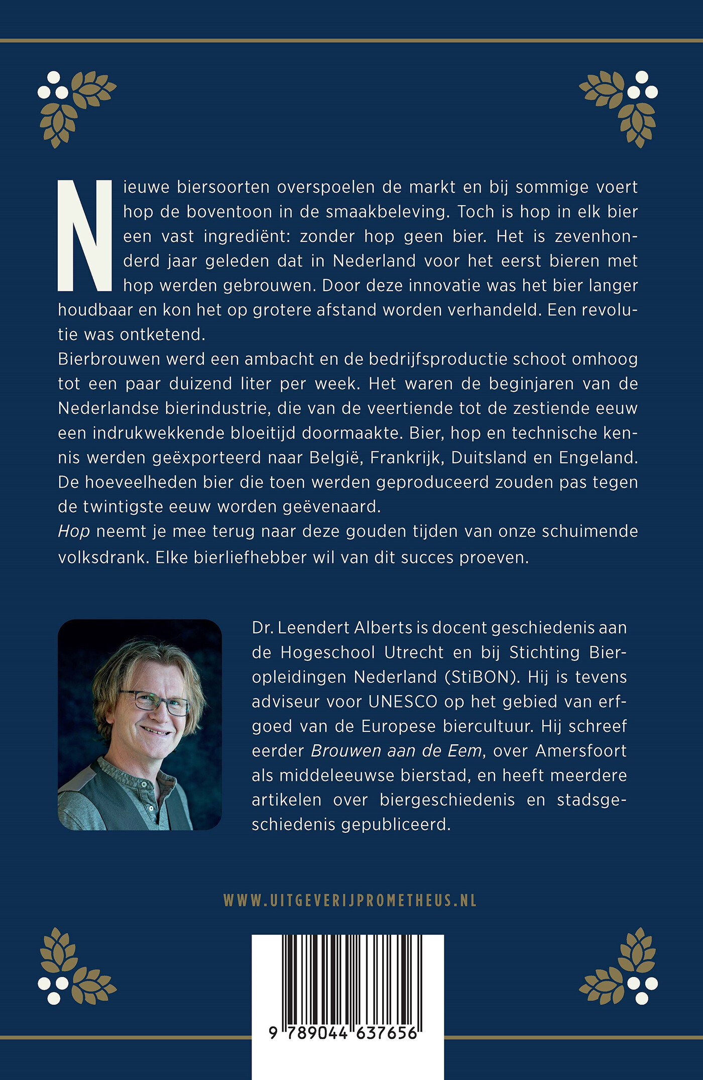 Hop achterkant
