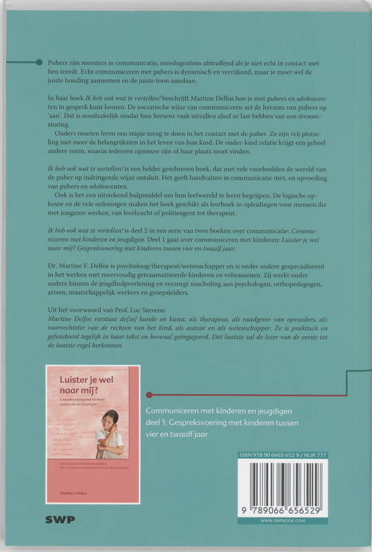 Ik heb ook wat te vertellen! / Communiceren met kinderen en jeugdigen / 2 Ik heb ook wat te vertellen! / Communiceren met kinderen en jeugdigen / 2 achterkant