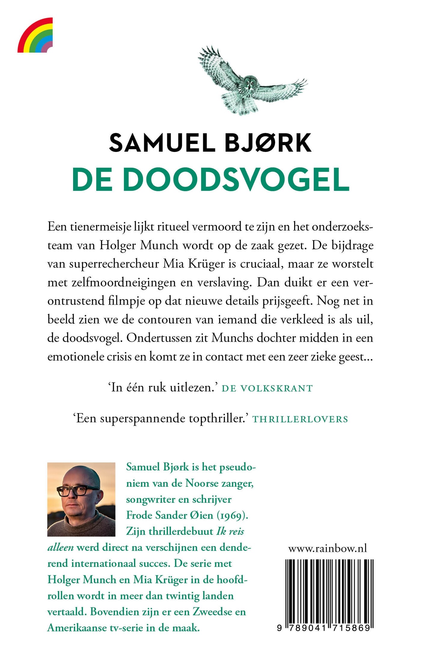 De doodsvogel / Munch & Krüger / 2 achterkant