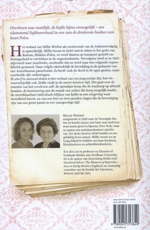 Ik stierf in duizend doden Ik stierf in duizend doden achterkant