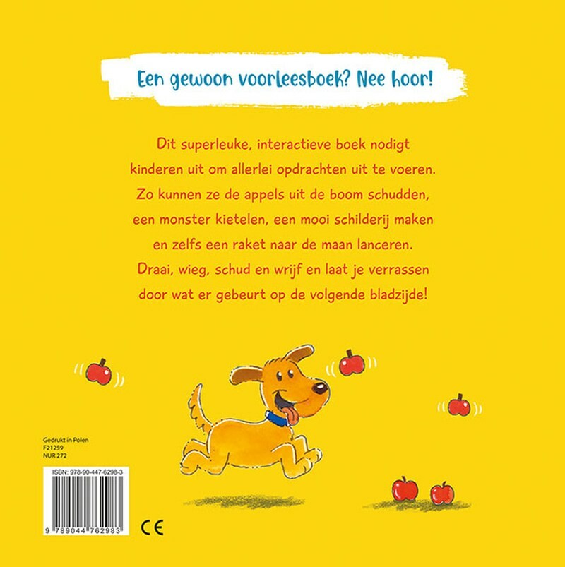 Schud eens aan de appelboom! achterkant