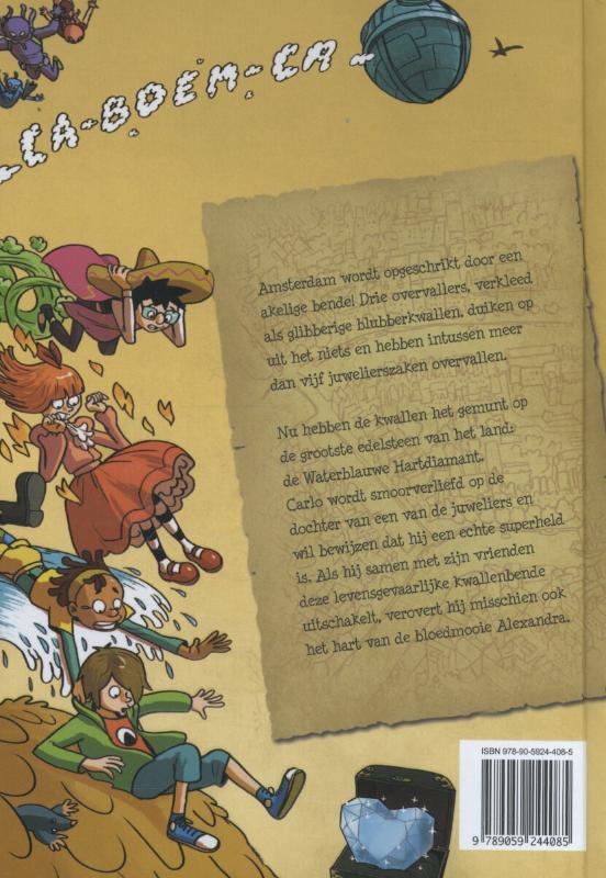 De glibberige kwallenbende / De avonturen van Carlo Cabana De glibberige kwallenbende / De avonturen van Carlo Cabana achterkant